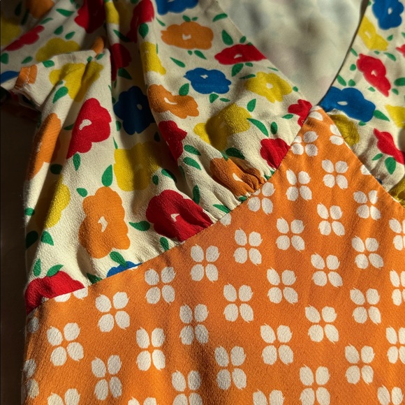 KITRI 💙🧡Effie Mixed Print Dress Sz 6 / Medium - Picture 11 of 13